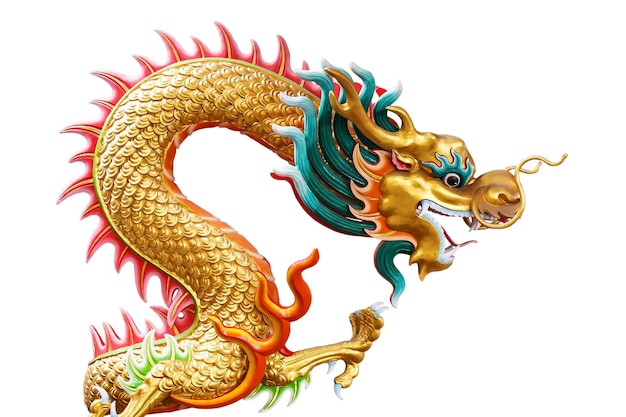 Estátua de dragão de estilo chinês