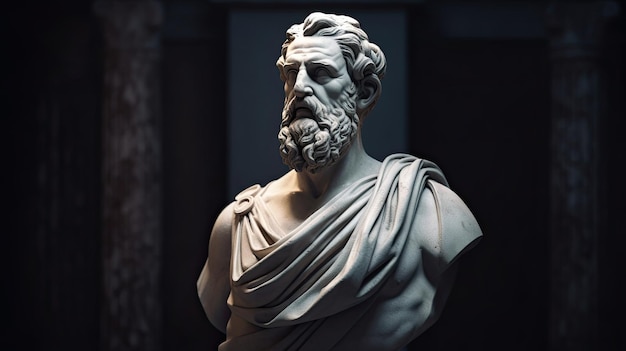 estátua estóica de Aristóteles