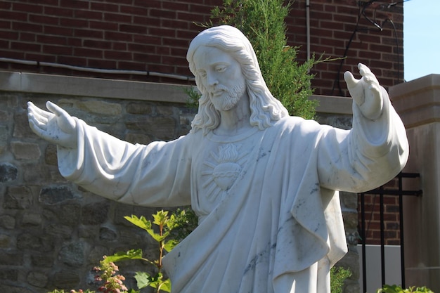 Foto la estatua de jesús