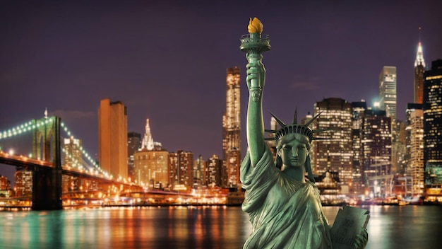 La estatua de la libertad de América