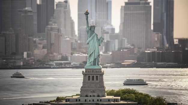 Estatua de la Libertad en la ciudad de Nueva York