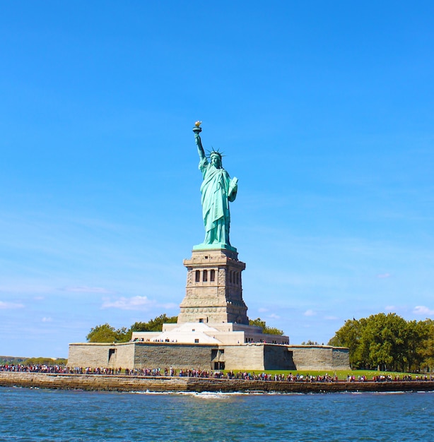 Foto la estatua de la libertad