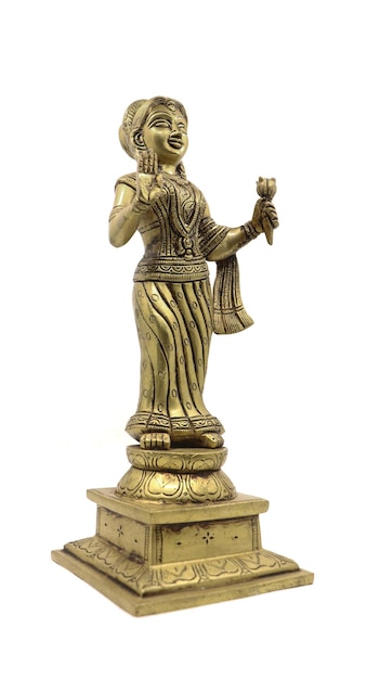 estatua de oro india de una mujer