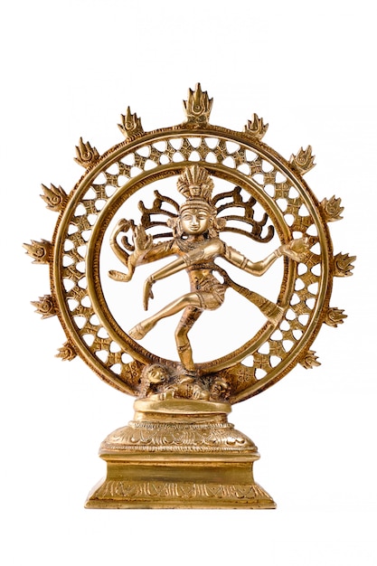 Estatua de Shiva Nataraja, Señor de la Danza aislada