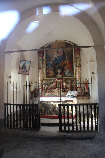 Foto estatua en el templo