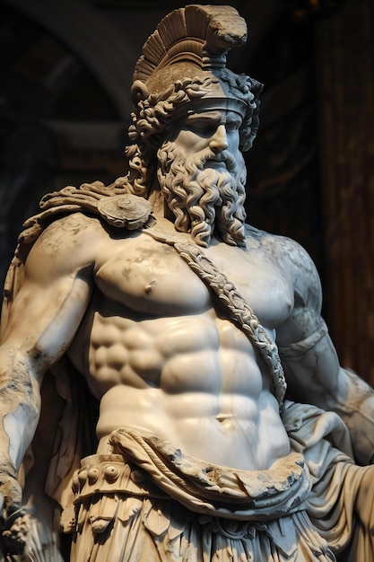 Estatua de Zeus en la Basílica de San Pedro en la Ciudad del Vaticano