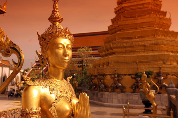 Estatuas de Buda por templo