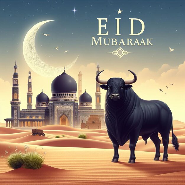 Este belo desenho é feito para o mega evento islâmico Eid ul Adh