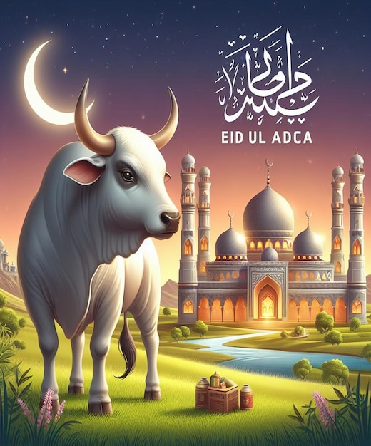Este belo desenho é feito para o mega evento islâmico Eid ul Adh