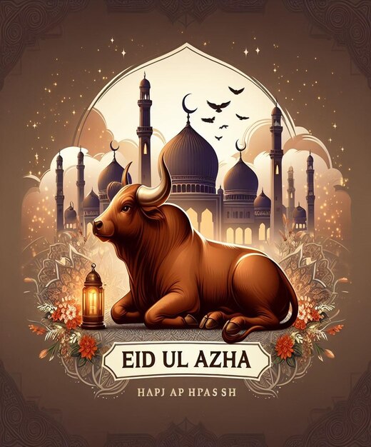 Foto este belo desenho é feito para o mega evento islâmico eid ul adha