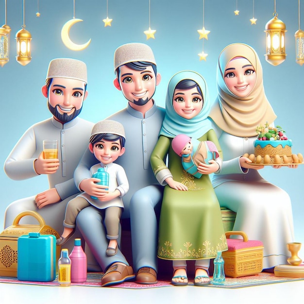 Este desenho é criado para o Eid al Fitr