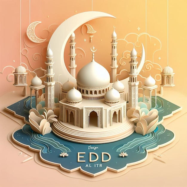 Este desenho é feito principalmente para o Eid ul Fitr e o Eid ul Adha