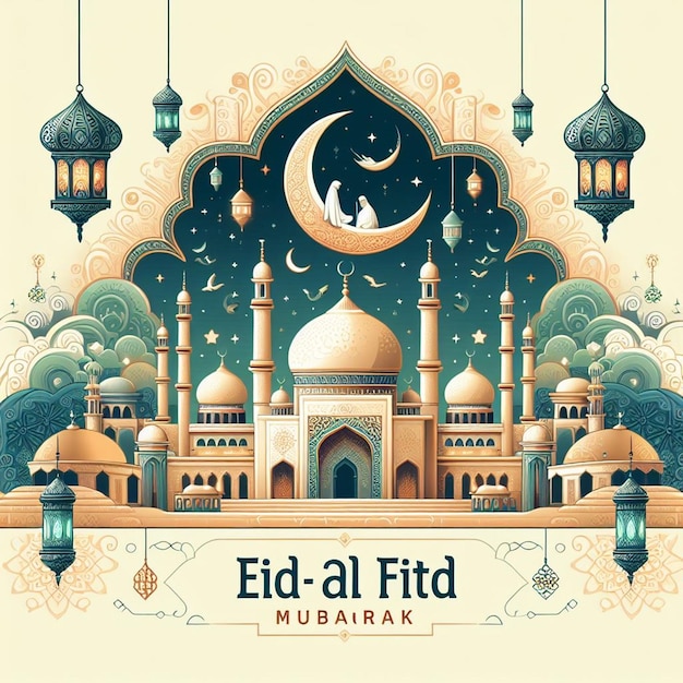 Este desenho é feito principalmente para o Eid ul Fitr e o Eid ul Adha