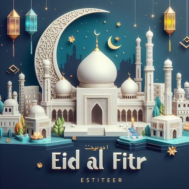 Este desenho é feito principalmente para o Eid ul Fitr e o Eid ul Adha