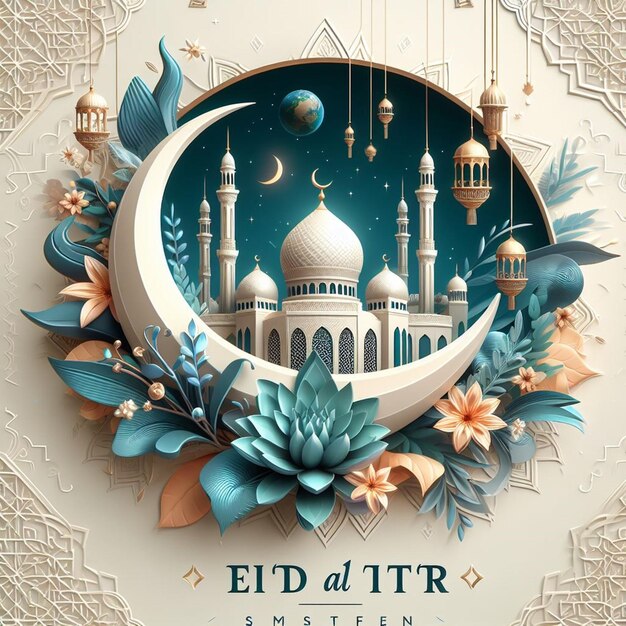 Este desenho é feito principalmente para o Eid ul Fitr e o Eid ul Adha