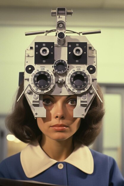 Foto este é o primeiro exame ocular que fez de uma jovem a ser examinada por um oftalmologista?