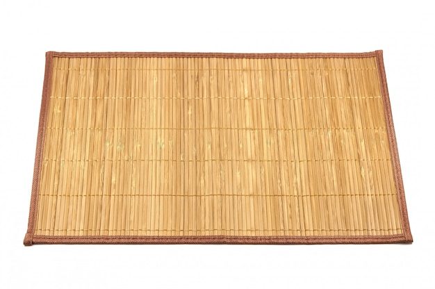 Esteira de prato natural de bambu para servir pratos