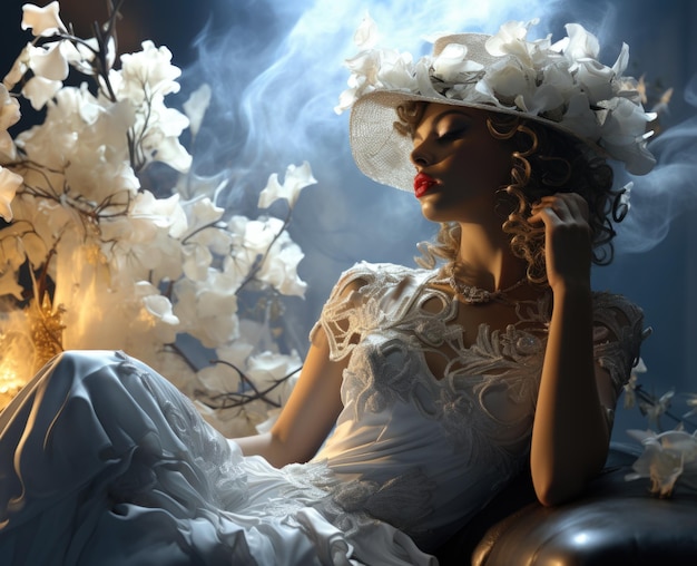 Estética y belleza del atuendo de boda vestido de novia vestido de dama de honor boda