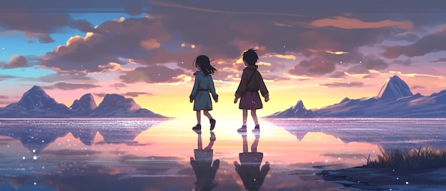 Estética de fundo de Makoto Shinkai