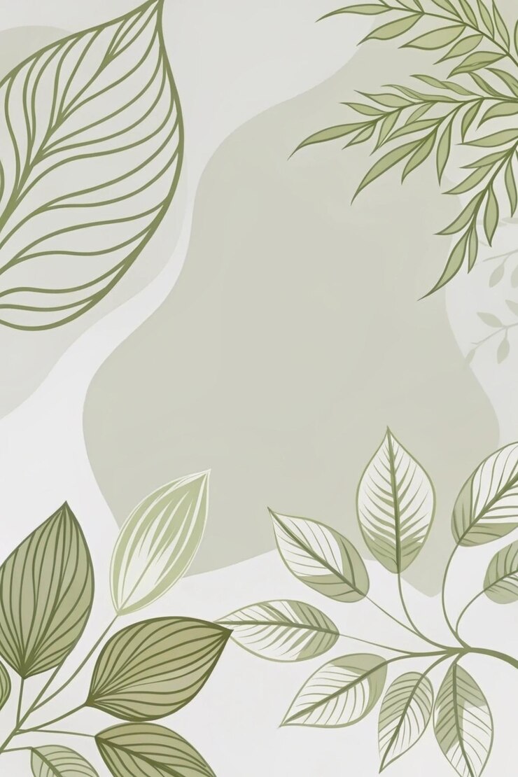 Foto estética folhas verdes fundo de papel de parede