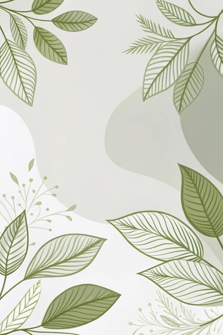 Foto estética folhas verdes fundo de papel de parede