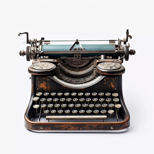 Foto estética máquina de escribir antigua