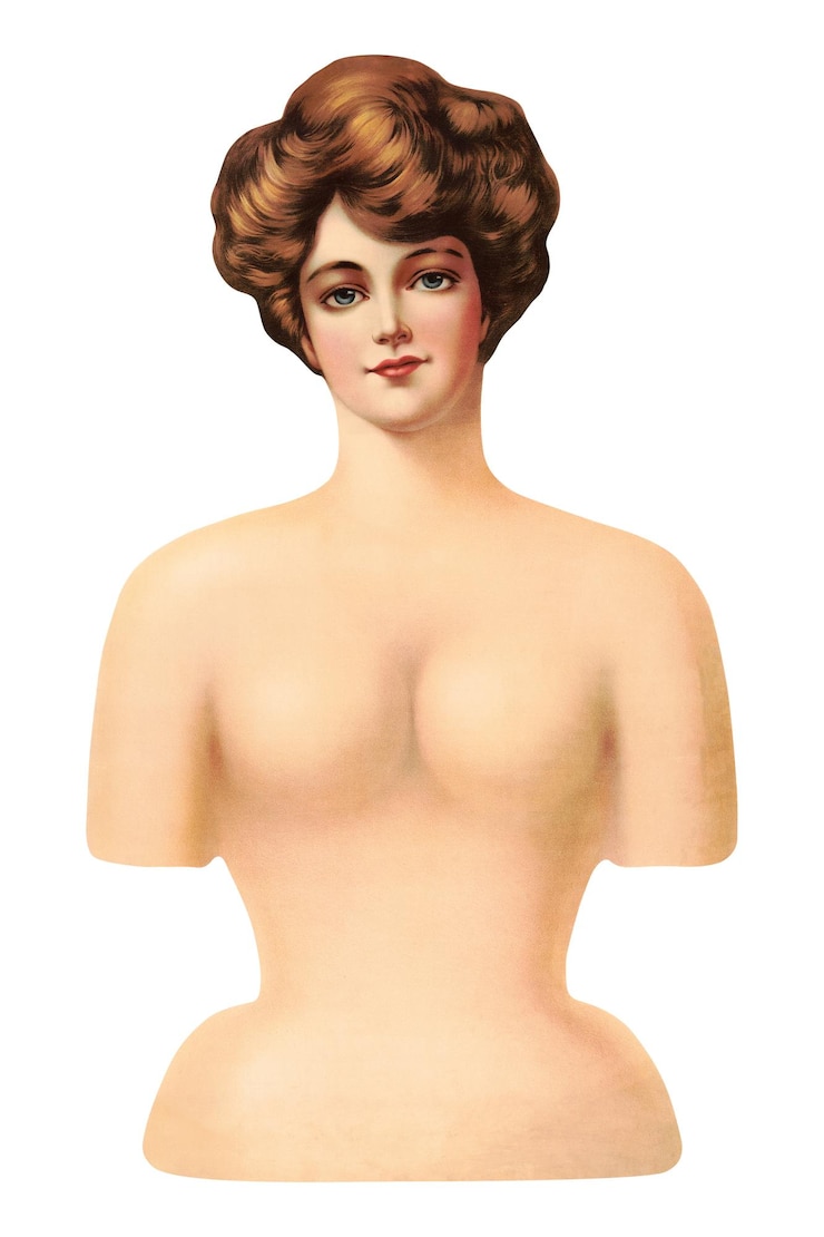 Foto estética mulher manequim png em fundo transparente remastered by rawpixel