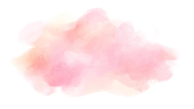 Estética nube png pegatina diseño de acuarela en fondo transparente