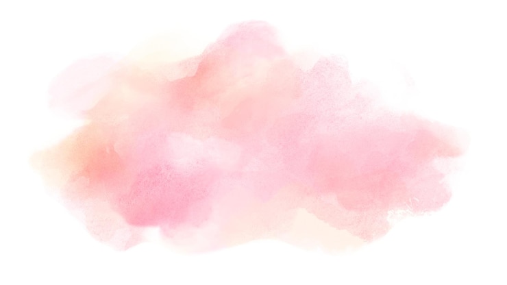 Foto estética nube png pegatina diseño de acuarela en fondo transparente
