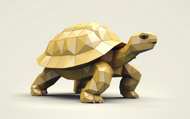 Foto estilo 3d simples captura a presença icônica da tartaruga de galápagos