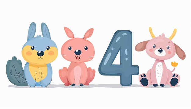 estilo animales aislados sobre fondo blanco