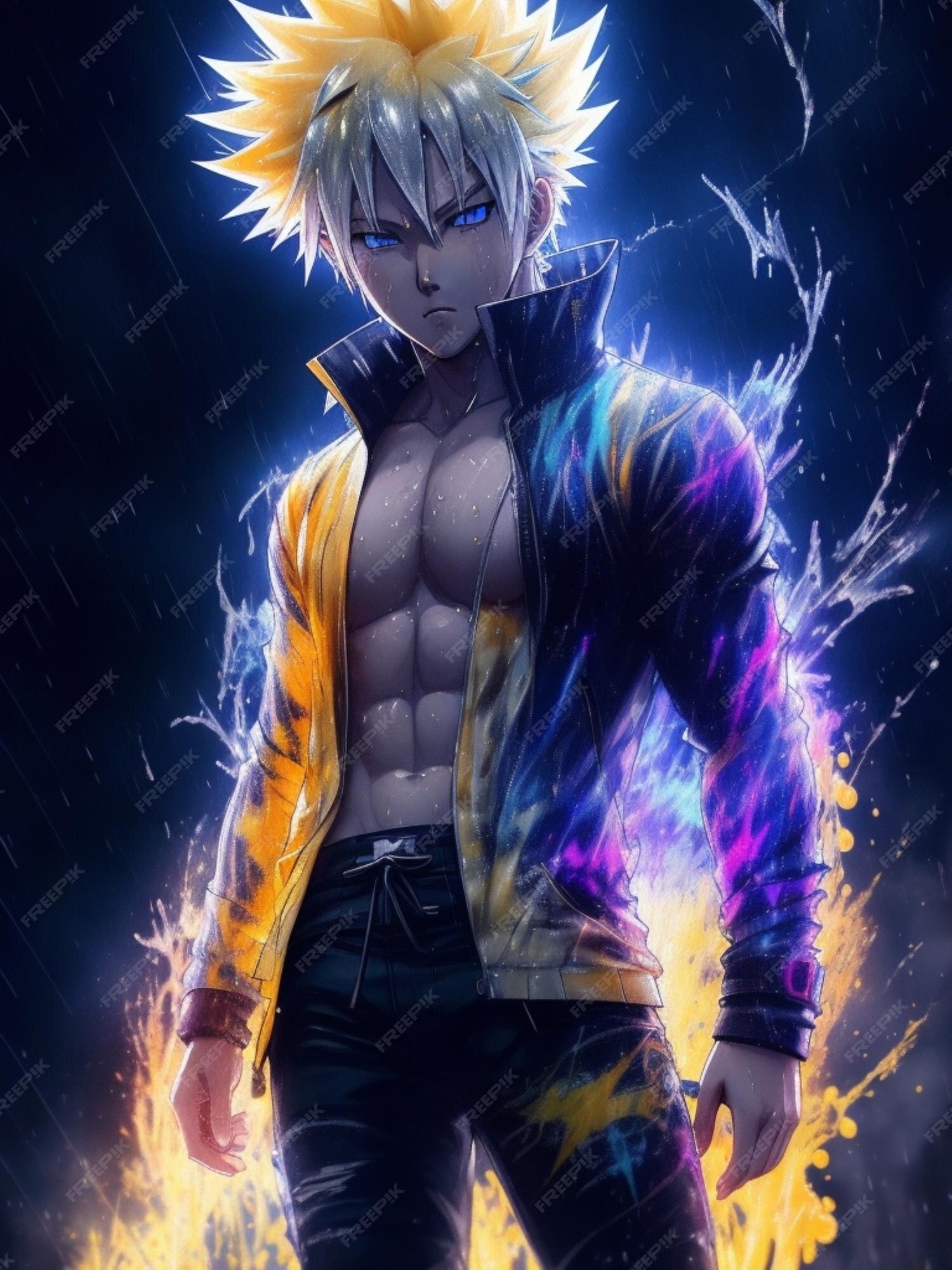 Estilo anime naruto uzumaki