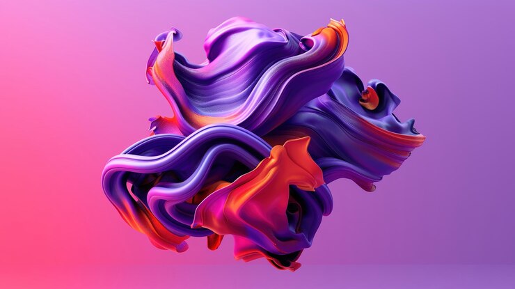 Estilo de arcilla de abstracto 3D Icono de modelo Plasticina Escultura juguetona Colores vibrantes Espacio de trabajo creativo de alta resolución