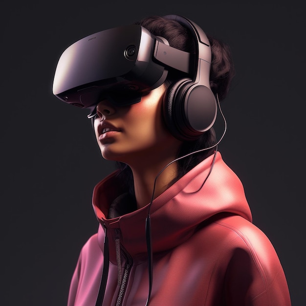 Estilo de auriculares de realidad virtual