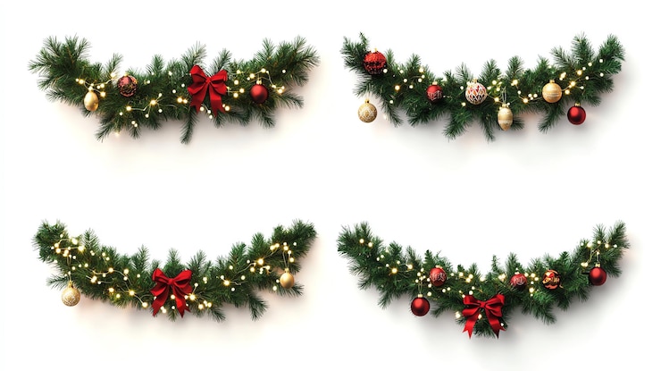 Foto estilo de celebración de las fiestas de la corona de navidad