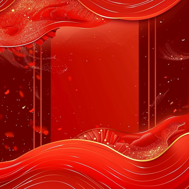 Estilo chinês vermelho fundo festivo linha fluindo