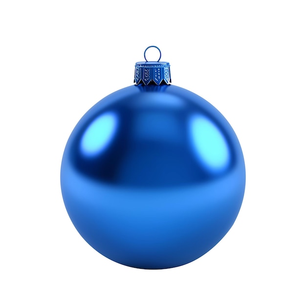 Foto estilo d realista de bola de natal azul