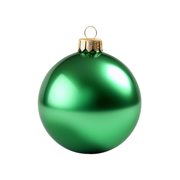 Estilo D realista de bola de Natal verde