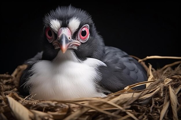 Foto estilo de arte bauhaus bebê pombo elegança