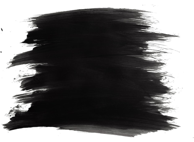 Estilo de arte em respingos de aquarela preta fundo abstrato criativo de tinta preta em papel