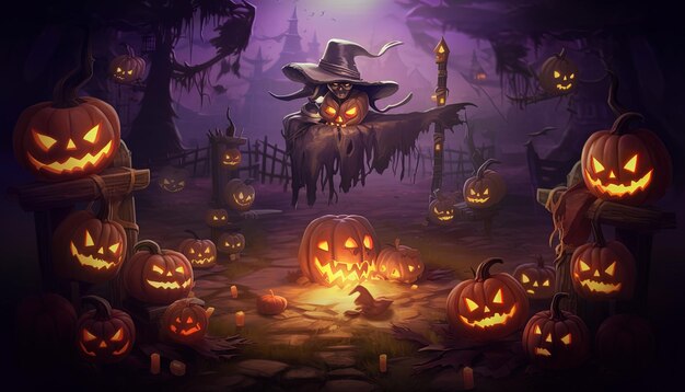 Estilo de banner de design de Halloween Halloween feliz Halloween assustador