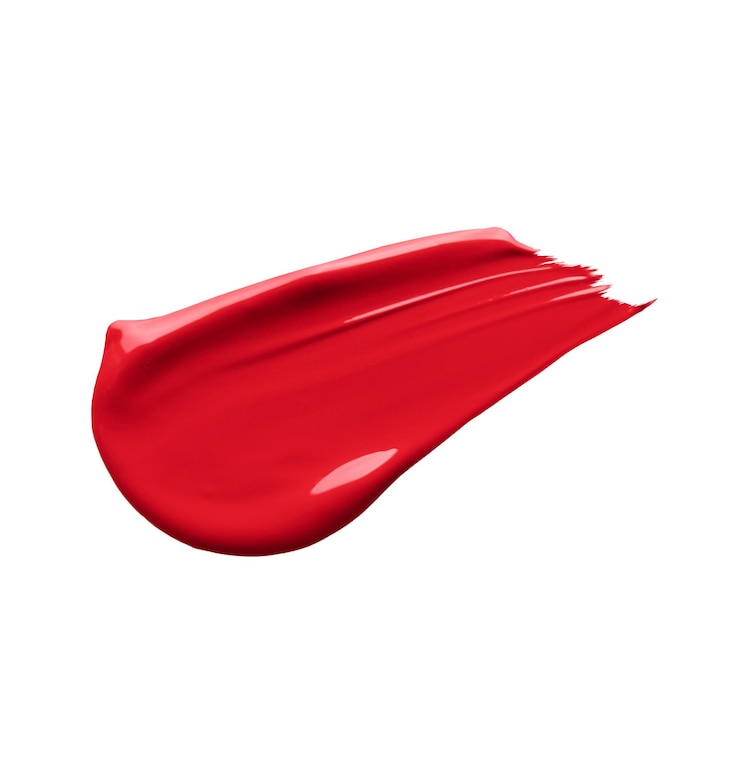 Foto estilo de batom vermelho manchado isolado em fundo branco