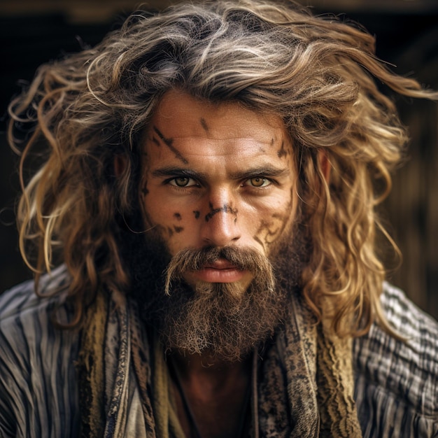 estilo de cabelo homem fotografia de vida selvagem hdr 4k