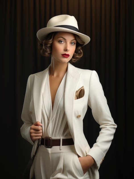 Estilo de flapper de moda