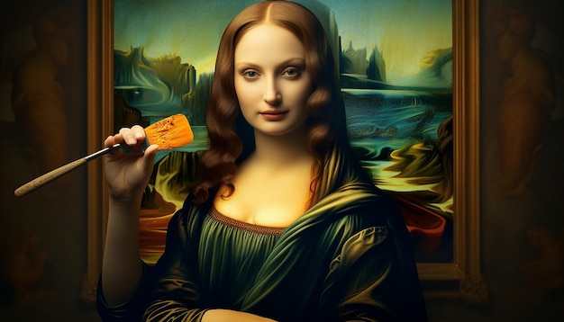 Foto estilo de mona lisa