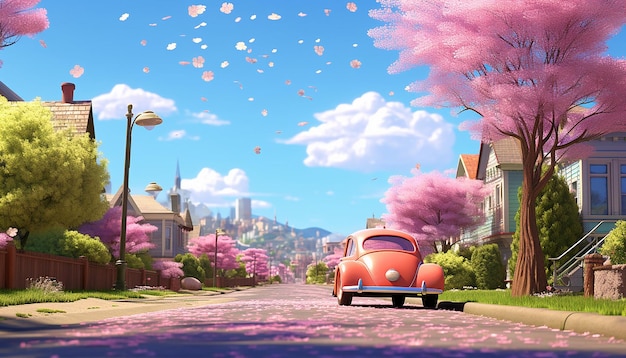 Estilo de primavera pixar