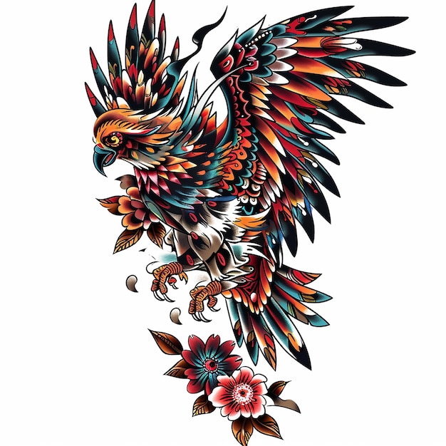 Estilo de tatuagem tradicional americano