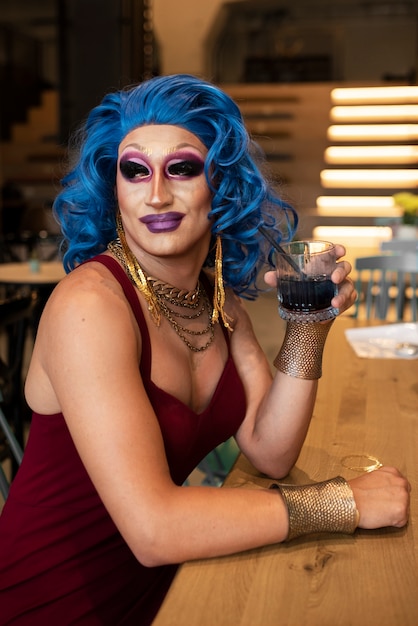 Foto estilo de vida da drag queen