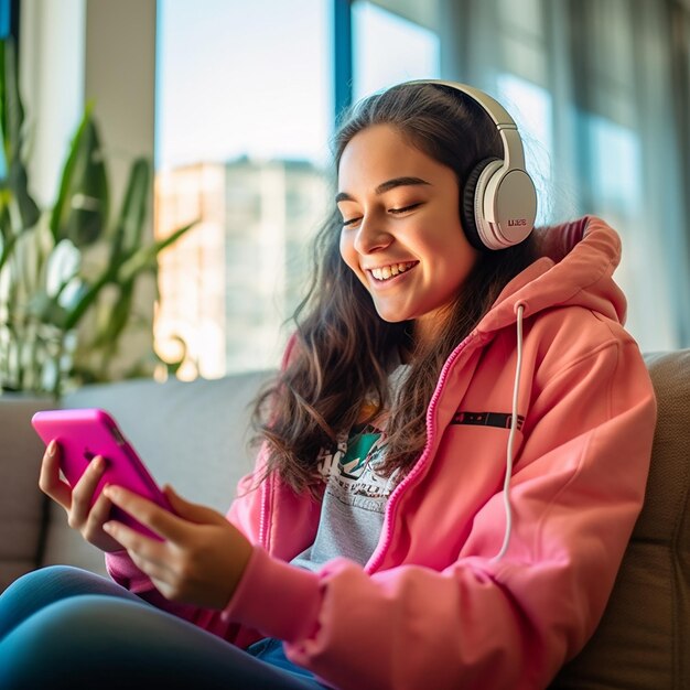 Foto estilo de vida digital moderno mulheres usam smartphone para mensagens e presença online