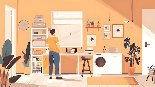 Estilo de vida minimalista experimenta alívio de alergias através da limpeza de uma casa moderna
